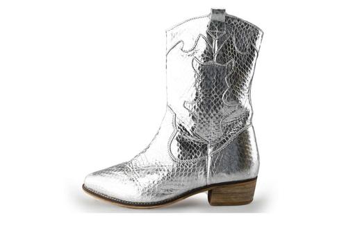 Wysh Cowboy laarzen in maat 38 Zilver | 5% extra korting, Kleding | Dames, Schoenen, Overige kleuren, Zo goed als nieuw, Verzenden