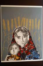 Max Hunziker (1901-1976) - Mutter mit Kind / etching, Antiek en Kunst