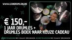 Half jaar of 1 Jaar Drumles met Drumles Boek Cadeau, Muziek en Instrumenten, Nieuw