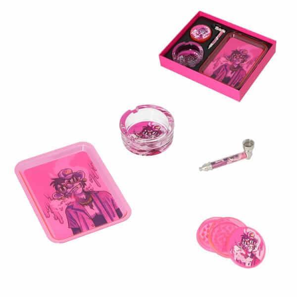 Monkey King Smoking Set  Roze, Verzamelen, Rookartikelen, Aanstekers en Luciferdoosjes, Nieuw, Verzenden