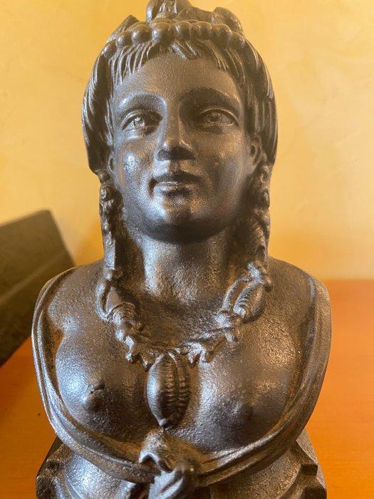 Vuurbok (2) - Stijl Néo-classique XIX - « Terre & Eau » -, Antiek en Kunst, Antiek | Overige Antiek