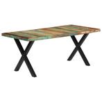 vidaXL Table de salle à manger 180x90x76cm Bois de récupérat
