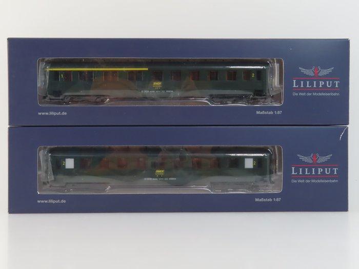 Liliput H0 - L334592/L334593 - Model treinwagon (2) - 2x, Hobby en Vrije tijd, Modeltreinen | H0