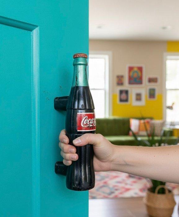 Handvat - Coca-Cola - RARE and AUTHENTIC Coca-Cola Door, Antiek en Kunst, Antiek | Wandborden en Tegels