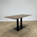 Vervoort kantinetafel 150x80 cm,  eiken - zwart, Gebruikt, Bureau