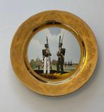 August Bauscher - Bord - Porselein -  Soldaten in