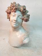 Beeld, Vrouw met tulband - 55 cm - Gips