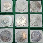 Hongarije. Lot of 9 silver coins