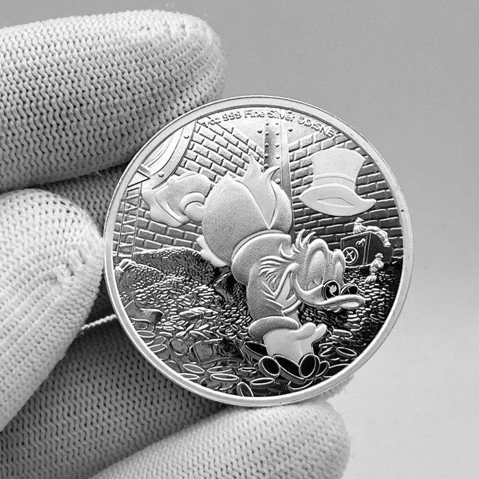 Niue. 2 Dollars 2025 – Disney Scrooge McDuck – 1 oz Silver, Timbres & Monnaies, Monnaies | Europe | Monnaies non-euro