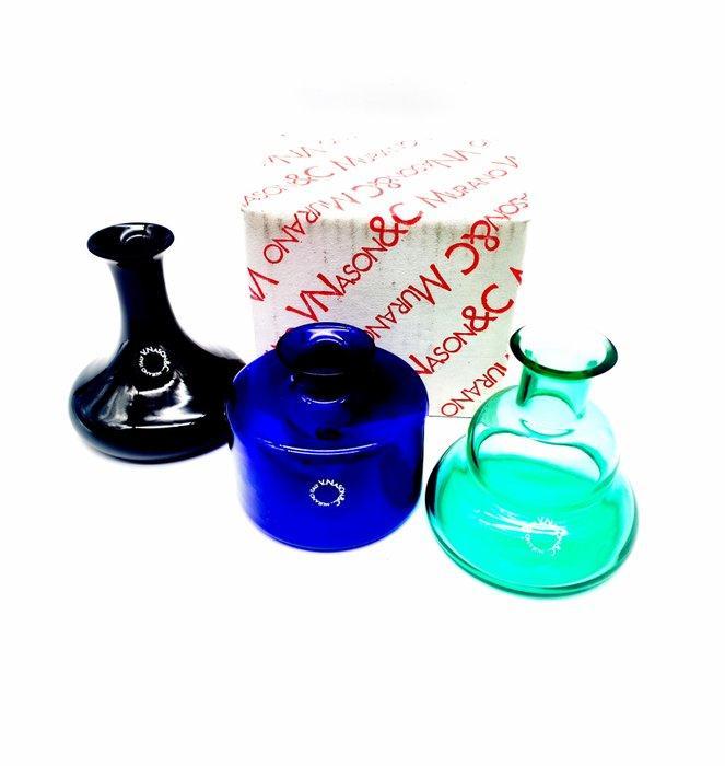 v.nason&c. - Parfumfles (3) - nieuws - Muranoglas - Les, Antiquités & Art, Antiquités | Verre & Cristal