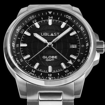 Ublast - Globe GMT - Swiss Made - REF.UBGLO40BK - Ltd