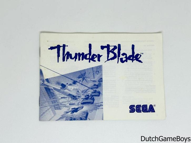 Sega Master System - Thunder Blade - Manual, Auto diversen, Handleidingen en Instructieboekjes, Verzenden