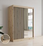 Kledingkast Eiken Zwart 150x62x200 Garderobekast, Huis en Inrichting, Kasten | Overige, Verzenden, Nieuw