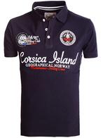Geographical Norway Polo Shirt Zwart Corsica Island Kulampo, Vêtements | Hommes, Verzenden