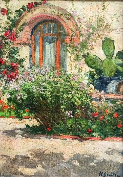 Heliodoro Guillén Pedemonti (1864-1940) - Rincón soleado, Antiek en Kunst, Kunst | Schilderijen | Klassiek