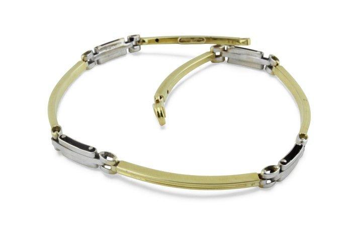 Armband - 18 karaat Geel goud, Witgoud, Handtassen en Accessoires, Armbanden