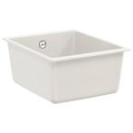 vidaXL Wasbak Wit 370 x 460 mm 80% Kwarts en 20% Hars, Huis en Inrichting, Verzenden, Nieuw