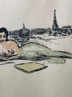 Kees Van Dongen (1877-1968) - La Seine ou La Sirène (1965)