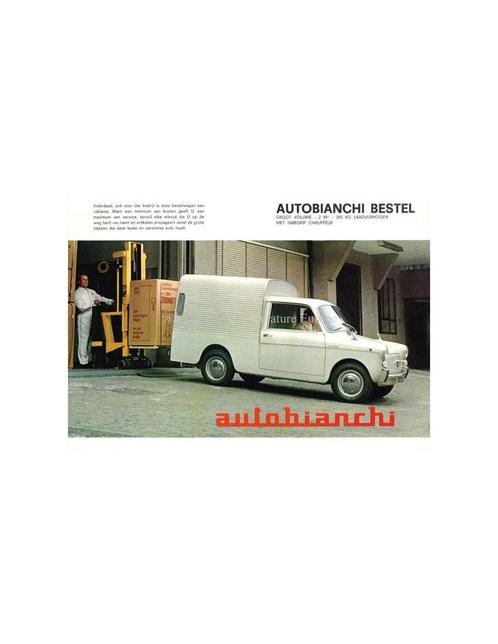 1966 AUTOBIANCHI BIANCHINA FURGONCINO BROCHURE NEDERLANDS, Livres, Autos | Brochures & Magazines