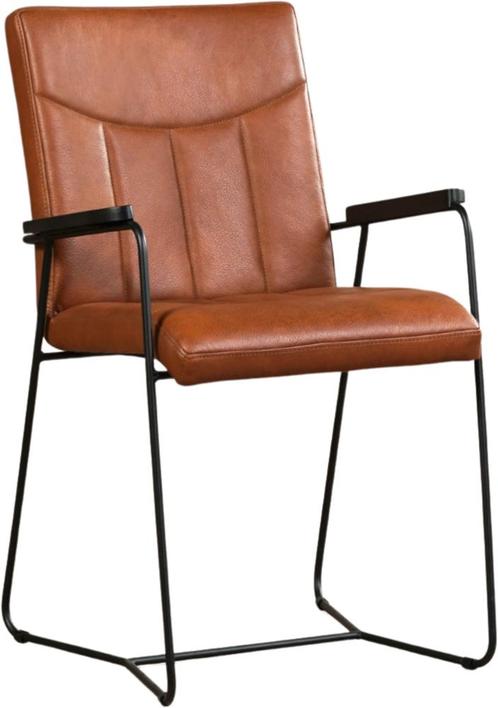 LereneetkamerstoelRightmetarmleuning-GranadaleerSavannah, Huis en Inrichting, Stoelen, Overige kleuren, Eén, Nieuw, Leer, Ophalen of Verzenden
