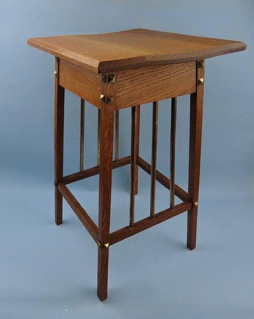 Amsterdamse School / Art deco - Plantentafel - Eik - met, Antiek en Kunst, Kunst | Designobjecten