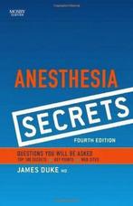 Anesthesia Secrets 9780323065245 James Duke, Boeken, Verzenden, Gelezen, James Duke