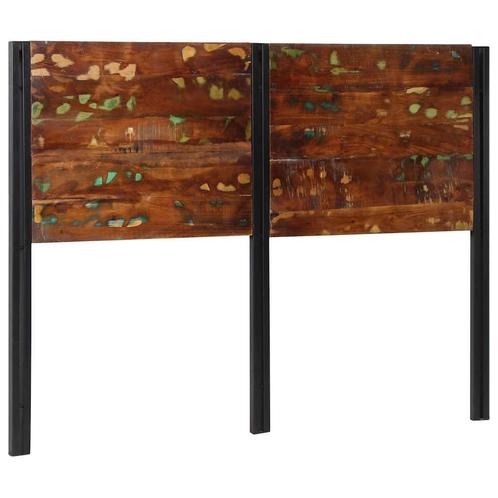 vidaXL Hoofdeinde 140 cm massief gerecycled en ijzer, Huis en Inrichting, Slaapkamer | Bedden, Nieuw, Verzenden