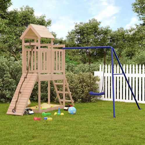 vidaXL Speelhuis massief grenenhout, Kinderen en Baby's, Speelgoed | Buiten | Speeltoestellen, Nieuw, Verzenden