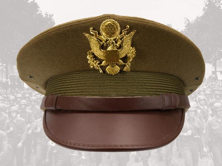 Replica US Officer Visor Cap ww2, Verzamelen, Militaria | Tweede Wereldoorlog, Ophalen of Verzenden