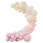 Roze Wit Creme Ballonnenboog DIY Set, Nieuw, Verzenden