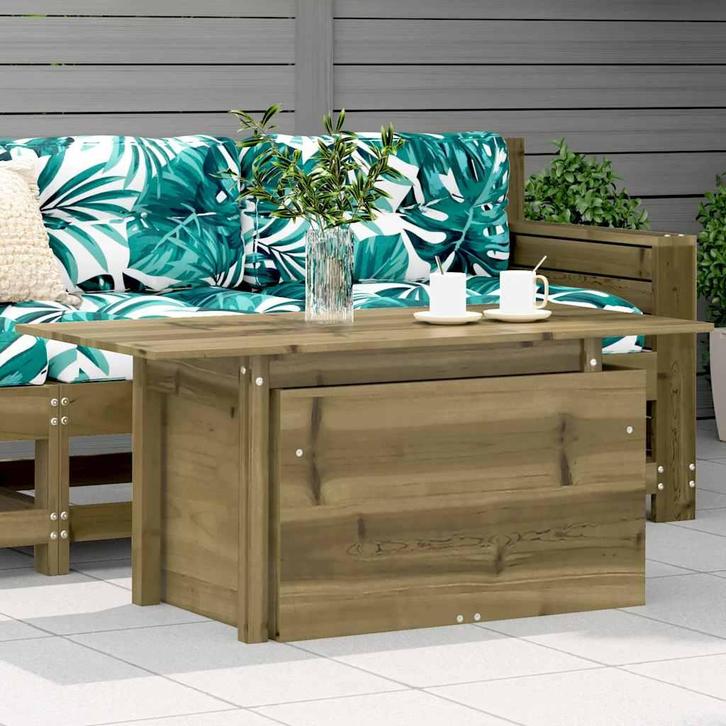 vidaXL Tuintafel 100x50x75 cm geïmpregneerd grenenhout, Tuin en Terras, Tuinsets en Loungesets, Nieuw, Verzenden