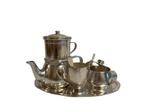 Wiskemann - Koffie- en theeservies (9) - Verzilverd, Antiek en Kunst