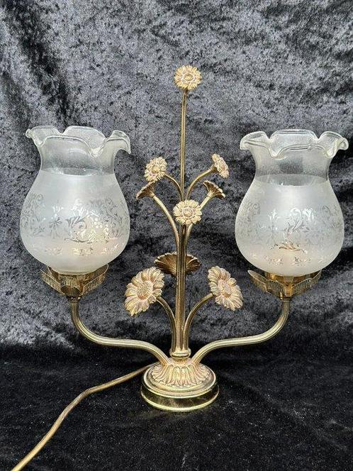 Florale Vintage-Tischlampe – MASSIVE Leuchte - Lampe -, Huis en Inrichting, Overige Huis en Inrichting