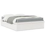 vidaXL Bed met matras massief grenenhout wit 140x200 cm, Huis en Inrichting, Slaapkamer | Bedden, Verzenden, Nieuw