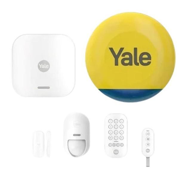 Yale Slim alarmsysteem starterskit met sirene, Doe-het-zelf en Bouw, Hang- en Sluitwerk, Klink of Kruk, Nieuw, Overige materialen