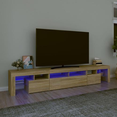 vidaXL Tv-meubel met LED-verlichting 230x36,5x40cm sonoma, Huis en Inrichting, Kasten |Televisiemeubels, Nieuw, Verzenden