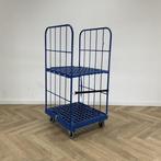 complete set van 4 stuks 2-heks rolcontainers vv 1 legbord