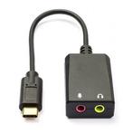 USB C naar 2x jack 3.5 mm adapterkabel | Value | 0.15 meter, Verzenden