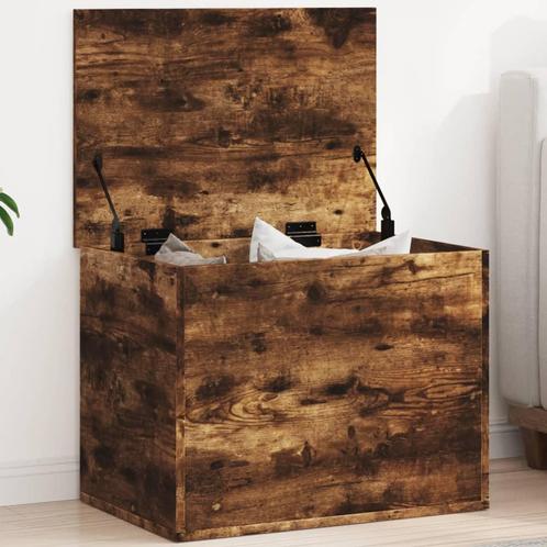 vidaXL Opbergbox 60x42x46 cm bewerkt hout gerookt, Huis en Inrichting, Kasten | Overige, Nieuw, Verzenden