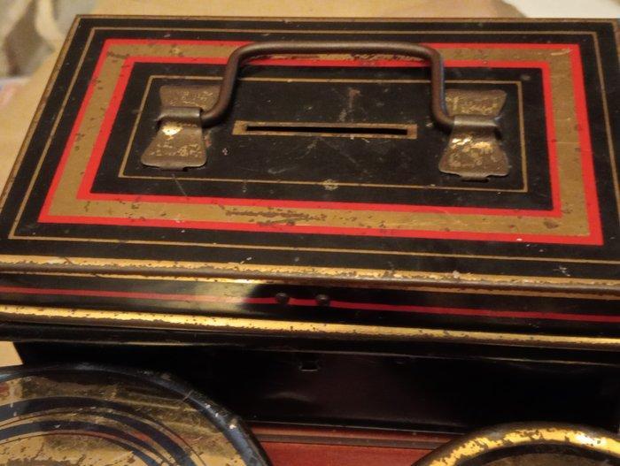 Blikken doos (3) - blik - Oude Art Deco spaarpot, Antiek en Kunst, Curiosa en Brocante