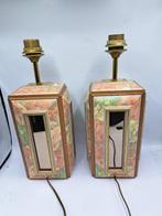 Made - Kunstatelier Decor Art - Lamp - Hout, Glas -, Nieuw