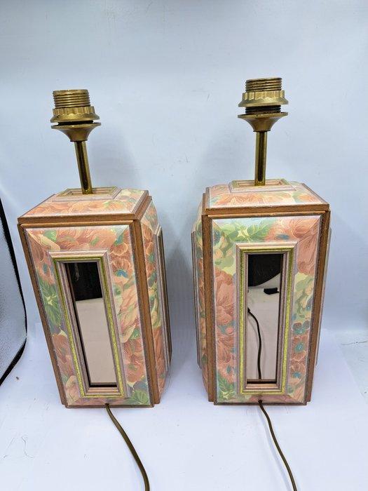 Made - Kunstatelier Decor Art - Lamp - Hout, Glas -, Maison & Meubles, Maison & Meubles | Autre