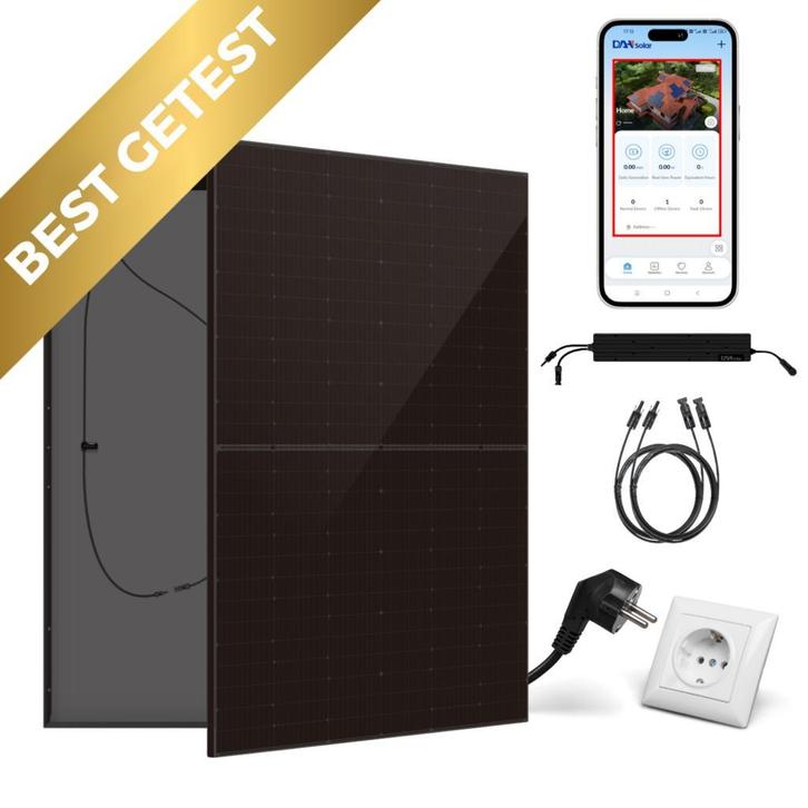 CJX Solar plug en play set - Met Stekker - 880 watt, Doe-het-zelf en Bouw, Zonnepanelen en Toebehoren, 200 wattpiek of meer, Nieuw