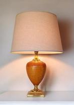 Le Dauphin - Lamp - Model Croy - Messing, Leder, Verguld