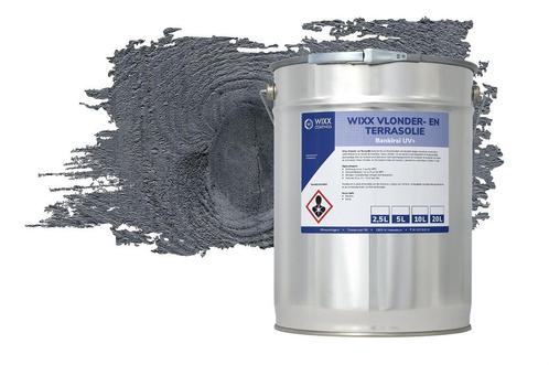 Wixx Vlonder en Terrasolie UV+ Antraciet 10L, Doe-het-zelf en Bouw, Verf, Beits en Lak, Nieuw, Verzenden