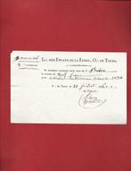 France - Document - 1837 convocation a une tenue loge de, Verzamelen, Militaria | Algemeen