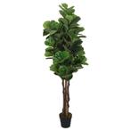 vidaXL Kunstplant vijgenboom 134 bladeren 120 cm groen, Verzenden, Nieuw