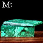 AAA kwaliteit malachiet - exclusieve sigarendoos - Hoogte:, Antiek en Kunst