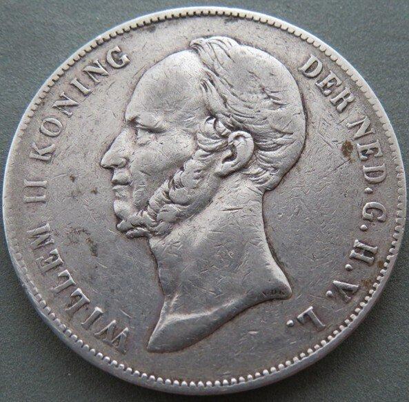 Nederland. Willem II. 2 1/2 Gulden 1847 (Zonder, Postzegels en Munten, Munten | Nederland