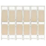 vidaXL Kamerscherm met 6 panelen 210x165 cm stof, Huis en Inrichting, Verzenden, Nieuw